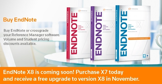 Introductie EndNote X8, verschijnt november 2016