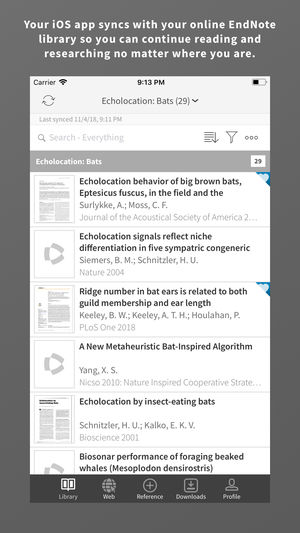 syncing endnote with endnote web